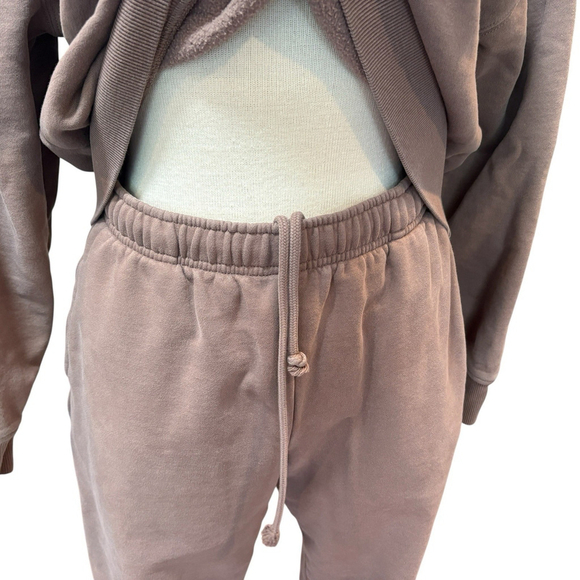Dynamite Womens Sweatsuit Pullover 1/2 Zip Sweatshirt & Sweatpants Brown Sz. S/M - Picture 9 of 14